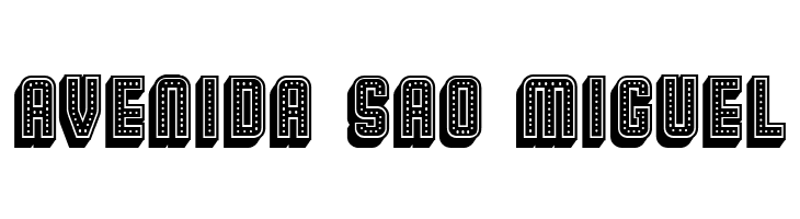 Broadway 3D Filled Regular  Free Fonts Download