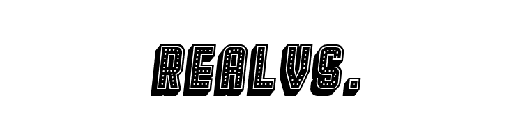 Broadway 3D Filled Italic  Free Fonts Download