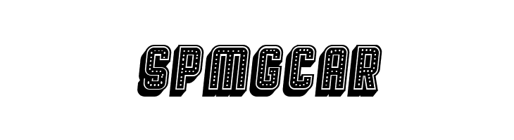 Broadway 3D Filled Italic  Free Fonts Download