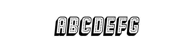 Broadway 3D Italic  Free Fonts Download