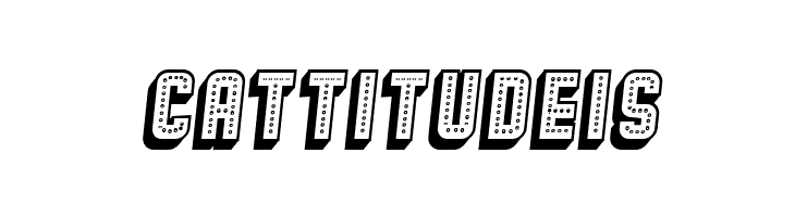 Broadway 3D Italic  Free Fonts Download