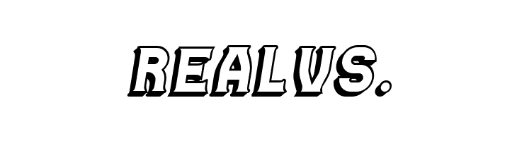 Casino 3D Italic  Free Fonts Download