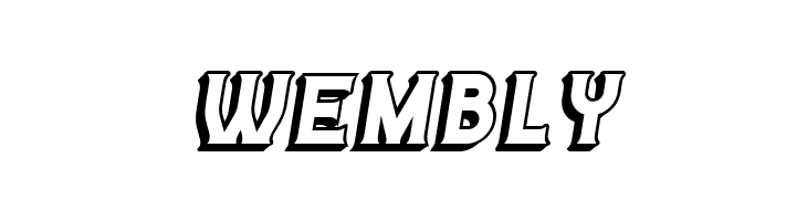 Casino 3D Italic  Free Fonts Download