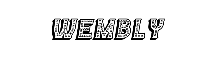 Casino 3D Marquee Italic  Free Fonts Download