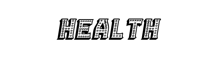 Casino 3D Marquee Italic  Free Fonts Download