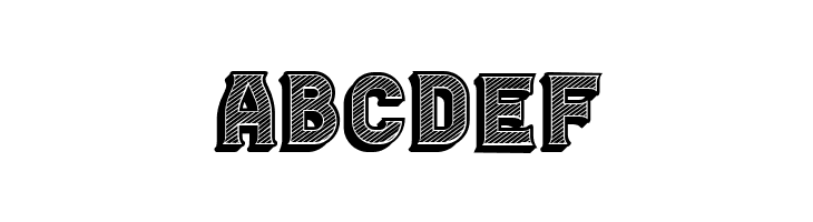 Casino 3D Lines Regular  Free Fonts Download