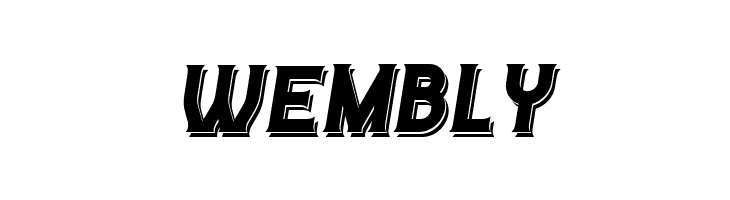 Casino Flat Shadow Italic  Free Fonts Download