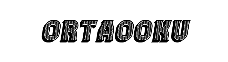 Casino 3D Lines Italic  Free Fonts Download
