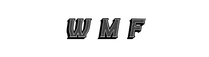 Casino 3D Lines Italic  Free Fonts Download