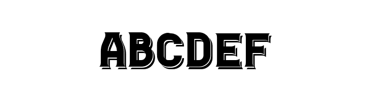 Casino Flat Shadow Regular  Free Fonts Download