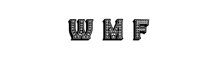 Casino 3D Filled Marquee Regular  Free Fonts Download