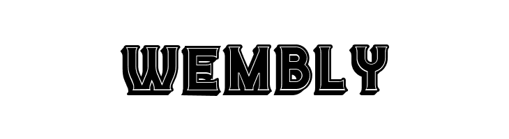 Casino 3D Filled Regular  Free Fonts Download