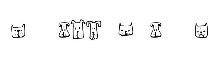 Cats and Dogs Regular  Free Fonts Download