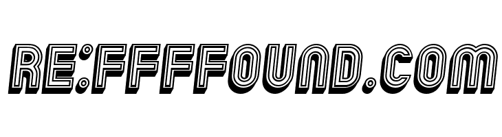 Chicago Bright Neon 3D Italic  Free Fonts Download