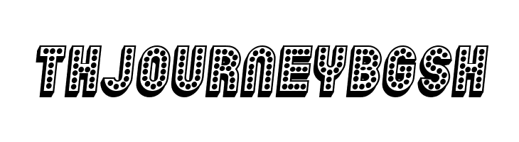Chicago 3D Italic  Free Fonts Download