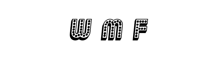 Chicago 3D Italic  Free Fonts Download