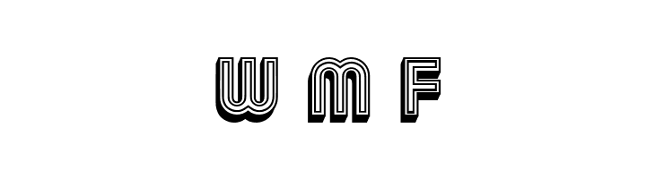 Chicago Bright Neon 3D Regular  Free Fonts Download