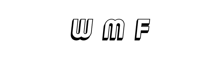 Chicago Flat 3D Italic  Free Fonts Download