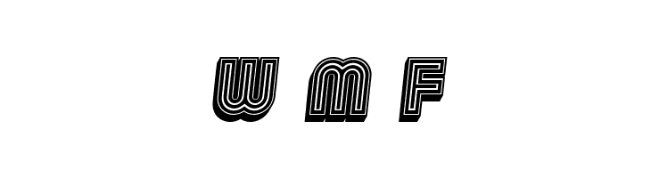Chicago Neon 3D Italic  Free Fonts Download