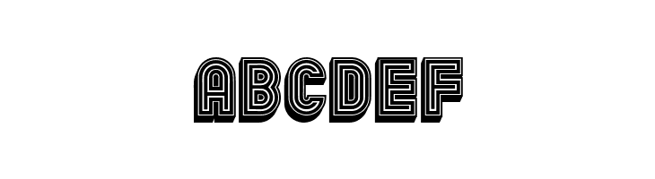 Chicago Neon 3D Regular  Free Fonts Download