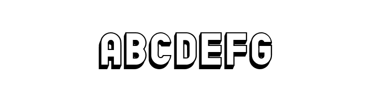 Chicago Flat 3D Regular  Free Fonts Download