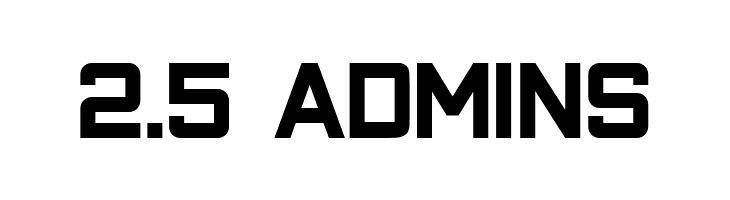 2.5%2BADMINS Closeness Regular Font