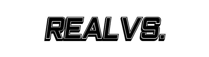 Closeness Outline Filled Italic  Free Fonts Download