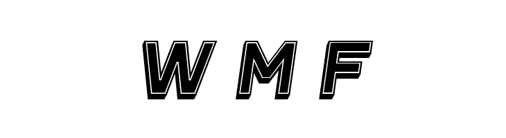 Closeness Outline Filled Italic  Free Fonts Download