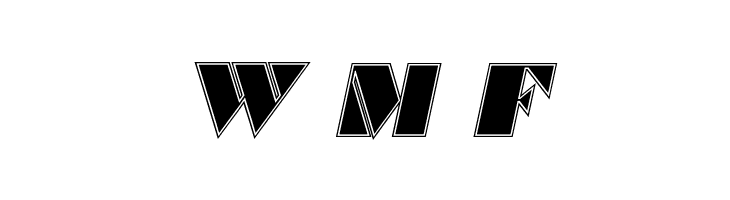 Commanders Outlined Italic  Free Fonts Download