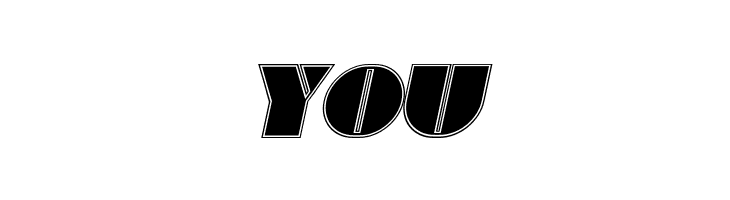 Commanders Outlined Italic  Free Fonts Download