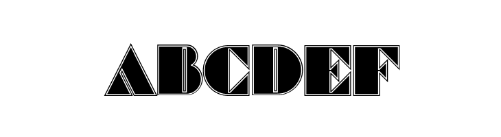 Commanders Outlined Regular  Free Fonts Download