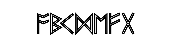 Futhark AOE Inline  Free Fonts Download