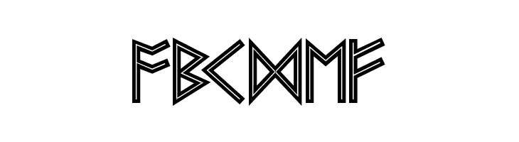 Futhark AOE Inline  Free Fonts Download