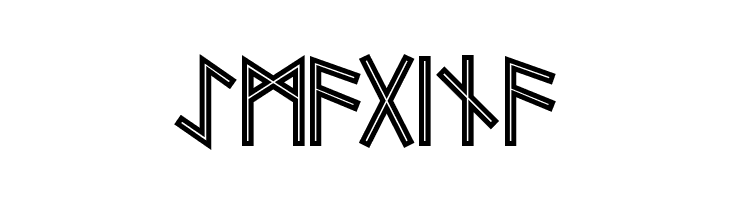 Futhark AOE Inline  Free Fonts Download