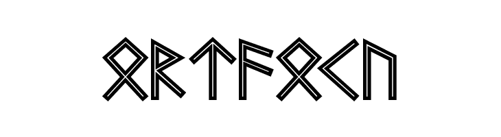 Futhark AOE Inline  Free Fonts Download