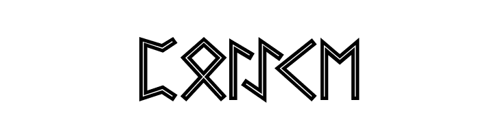 Futhark AOE Inline  Free Fonts Download