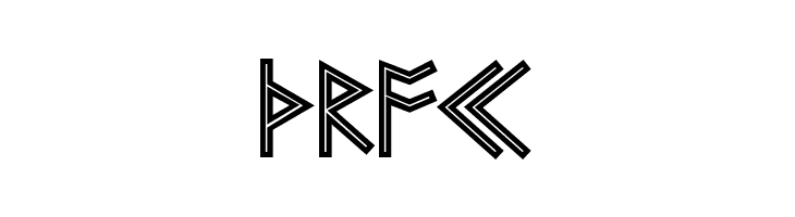 Futhark AOE Inline  Free Fonts Download