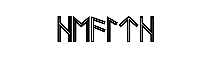 Futhark AOE Inline  Free Fonts Download