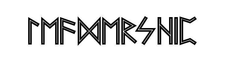 Futhark AOE Inline  Free Fonts Download
