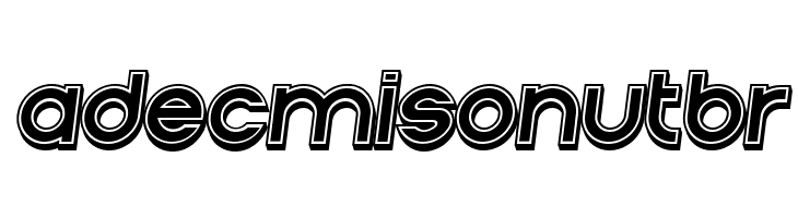 Condition 3d Filled Italic  Free Fonts Download