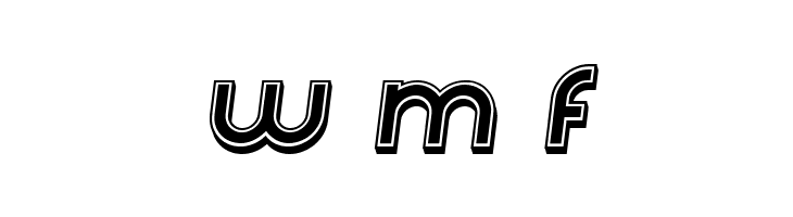 Condition 3d Filled Italic  Free Fonts Download