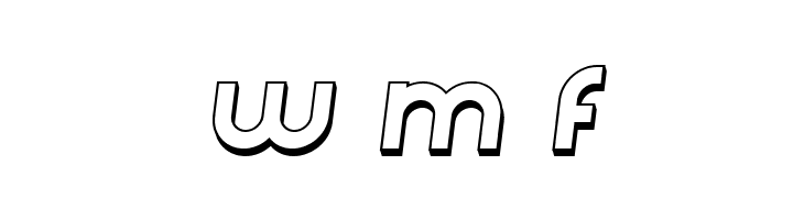 Condition 3D Italic  Free Fonts Download