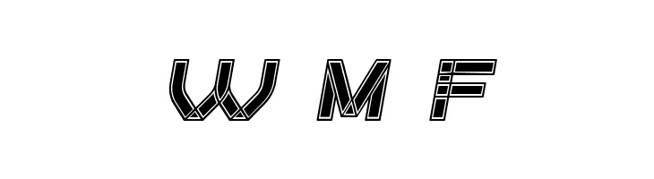 Created Filled Italic  Free Fonts Download