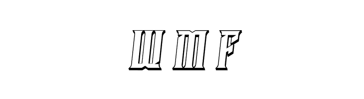 Damages 3D Italic  Free Fonts Download