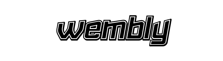 Failed 3d Filled Italic  Free Fonts Download