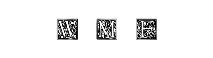 Floral Capitals Regular  Free Fonts Download