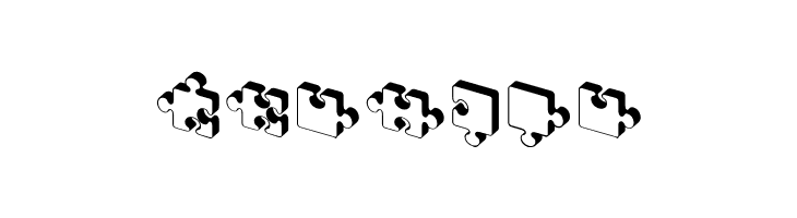 Jigsaw Puzzles 3D Regular  Free Fonts Download