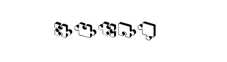 Jigsaw Puzzles 3D Regular  Free Fonts Download