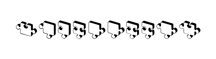 Jigsaw Puzzles 3D Regular  Free Fonts Download