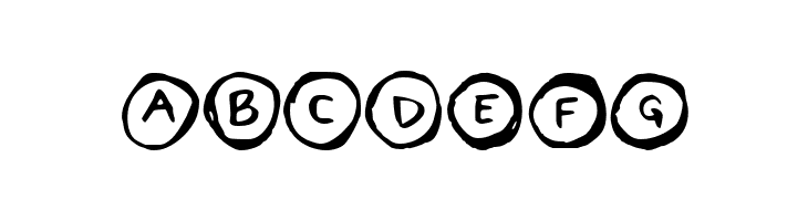 Letters in Circles Regular  Free Fonts Download